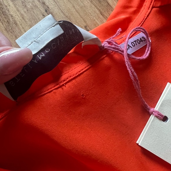 Stella McCartney Silk Orange Blouse - Picture 5 of 7